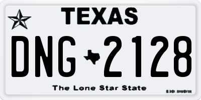 TX license plate DNG2128