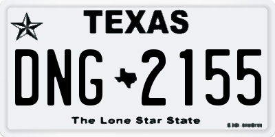 TX license plate DNG2155