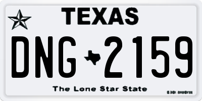 TX license plate DNG2159