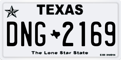 TX license plate DNG2169