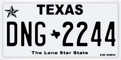 TX license plate DNG2244