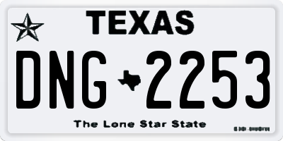 TX license plate DNG2253