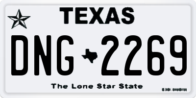 TX license plate DNG2269