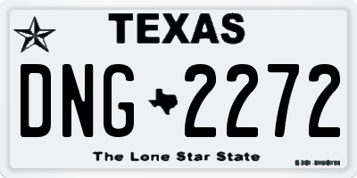 TX license plate DNG2272