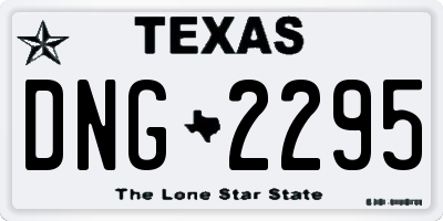 TX license plate DNG2295