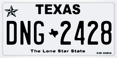 TX license plate DNG2428