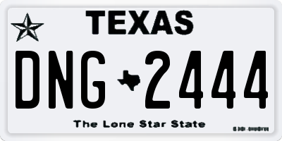 TX license plate DNG2444