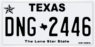 TX license plate DNG2446