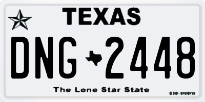 TX license plate DNG2448
