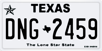 TX license plate DNG2459