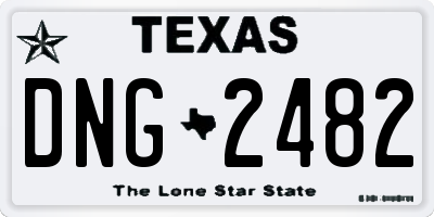 TX license plate DNG2482