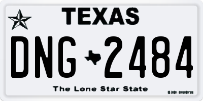 TX license plate DNG2484