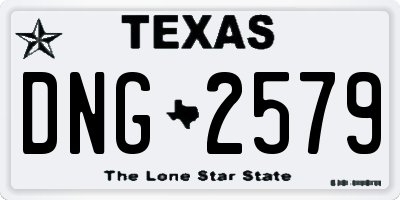 TX license plate DNG2579