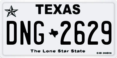 TX license plate DNG2629