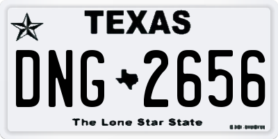 TX license plate DNG2656