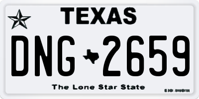 TX license plate DNG2659