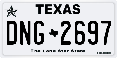 TX license plate DNG2697