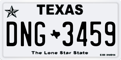 TX license plate DNG3459