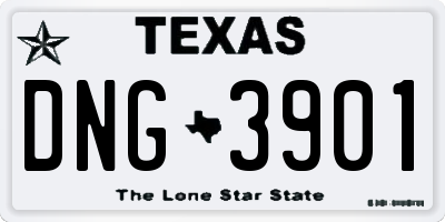TX license plate DNG3901