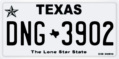 TX license plate DNG3902