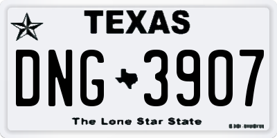 TX license plate DNG3907