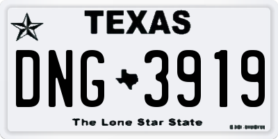 TX license plate DNG3919