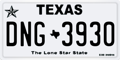 TX license plate DNG3930