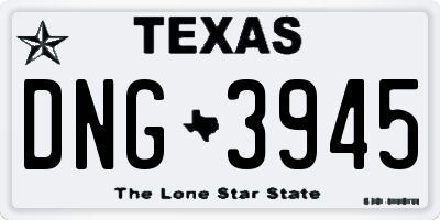 TX license plate DNG3945