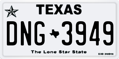 TX license plate DNG3949