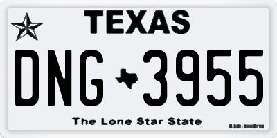 TX license plate DNG3955