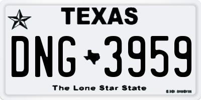 TX license plate DNG3959