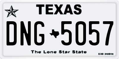 TX license plate DNG5057