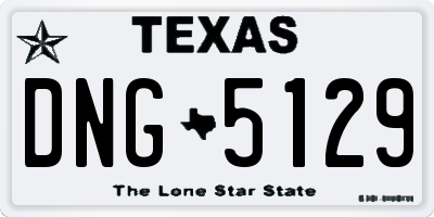 TX license plate DNG5129