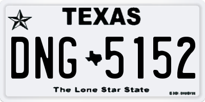 TX license plate DNG5152