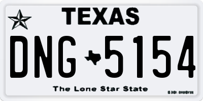 TX license plate DNG5154