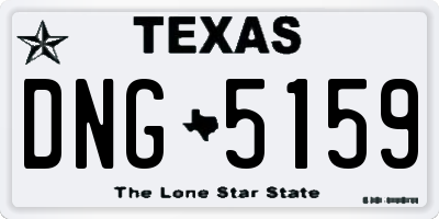 TX license plate DNG5159