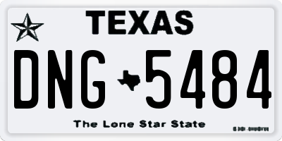 TX license plate DNG5484
