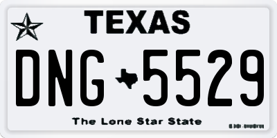 TX license plate DNG5529
