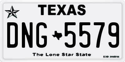 TX license plate DNG5579