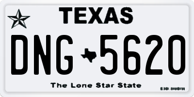 TX license plate DNG5620