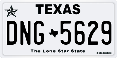TX license plate DNG5629