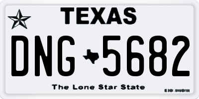 TX license plate DNG5682