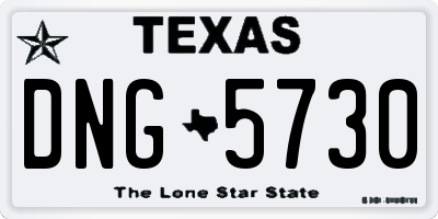TX license plate DNG5730