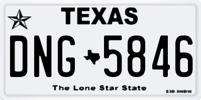 TX license plate DNG5846