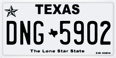 TX license plate DNG5902