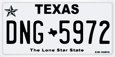 TX license plate DNG5972