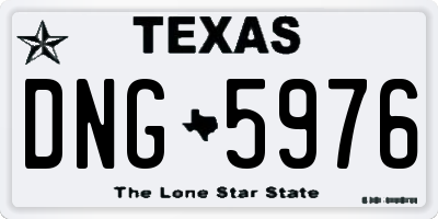 TX license plate DNG5976