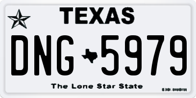 TX license plate DNG5979