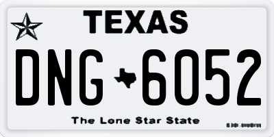 TX license plate DNG6052