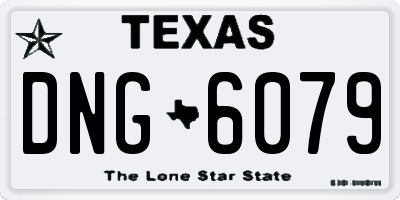 TX license plate DNG6079